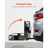 image:imageVEVOR 60x24x6 Folding Hitch Carrier  500lb Capacity Cargo Basket amp Waterproof Bag Fits 2 Hitch Receiver for SUV Truck Pickupwith bag