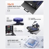image:imageVEVOR 8 in 1 Heat Press Machine 15x15 Inch 360 Swing Away Tshirt Press Digital Professional Sublimation Heat Transfer for T Shirts Hat Cap Mug PlateBlue