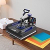 image:imageVEVOR 8 in 1 Heat Press Machine 15x15 Inch 360 Swing Away Tshirt Press Digital Professional Sublimation Heat Transfer for T Shirts Hat Cap Mug PlateBlue
