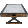 image:imageVEVOR 84 Air Hockey Table Indoor Arcade Table Gaming Set with 2 Pushers 2 Pucks Electronic Scorer XShaped Legs amp HighPowered Blower Air Powered Hockey Game Table for Family Game Room Office