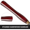 image:imageVEVOR 8Piece Wood Lathe Chisel Kit HSS Steel Blades Woodworking Turning Tools with Wooden Storage Case Ideal for Wood Root and Furniture Carving  Red