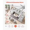 image:imageVEVOR 96 In Ceiling Fan without Light 6Speed Remote Control Aluminum 8Blade Reversible DC Motor Modern Low Profile Flush Mount Exterior Fan for Bedroom Living Room Patio IndoorOutdoor BlackBrushed Nickel