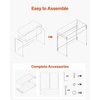 image:imageVEVOR Acrylic Desk Clear Laptop Study Desk with Storage Shelf Modern Transparent Console Table for Home Office Living Room Bedroom Entryway 335 W x 157 D x 295 H