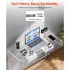 image:imageVEVOR Acrylic Desk Clear Laptop Study Desk with Storage Shelf Modern Transparent Console Table for Home Office Living Room Bedroom Entryway 335 W x 157 D x 295 H