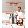 image:imageVEVOR Alcohol Still 132 Gal  50 L Stainless Steel Water Alcohol Distiller with Copper Coil Home Brewing Refining Fermentation Kit with Thermometer amp Pump for Wine Whisky Brandy Silver