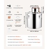 image:imageVEVOR Alcohol Still 132 Gal  50 L Stainless Steel Water Alcohol Distiller with Copper Coil Home Brewing Refining Fermentation Kit with Thermometer amp Pump for Wine Whisky Brandy Silver