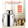 image:imageVEVOR Alcohol Still 132 Gal  50 L Stainless Steel Water Alcohol Distiller with Copper Coil Home Brewing Refining Fermentation Kit with Thermometer amp Pump for Wine Whisky Brandy Silver