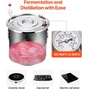 image:imageVEVOR Alcohol Still 132 Gal  50 L Stainless Steel Water Alcohol Distiller with Copper Coil Home Brewing Refining Fermentation Kit with Thermometer amp Pump for Wine Whisky Brandy Silver