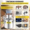 image:imageVEVOR Alcohol Still 132Gal50L Alcohol Distiller Stainless Steel Distillery Kit for Alcohol With Copper Tube amp Pump Home Brewing Kit Buildin Thermometer for DIY Whisky Wine BrandySilver