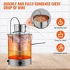 image:imageVEVOR Alcohol Still 132Gal50L Alcohol Distiller Stainless Steel Distillery Kit for Alcohol With Copper Tube amp Pump Home Brewing Kit Buildin Thermometer for DIY Whisky Wine BrandySilver