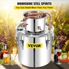 image:imageVEVOR Alcohol Still 132Gal50L Alcohol Distiller Stainless Steel Distillery Kit for Alcohol With Copper Tube amp Pump Home Brewing Kit Buildin Thermometer for DIY Whisky Wine BrandySilver