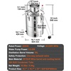 image:imageVEVOR Alcohol Still 132Gal50L Alcohol Distiller Stainless Steel Distillery Kit for Alcohol With Copper Tube amp Pump Home Brewing Kit Buildin Thermometer for DIY Whisky Wine BrandySilver