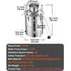 image:imageVEVOR Alcohol Still 132Gal50L Alcohol Distiller Stainless Steel Distillery Kit for Alcohol With Copper Tube amp Pump Home Brewing Kit Buildin Thermometer for DIY Whisky Wine BrandySilver