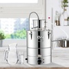 image:imageVEVOR Alcohol Still 132Gal50L Alcohol Distiller Stainless Steel Distillery Kit for Alcohol With Copper Tube amp Pump Home Brewing Kit Buildin Thermometer for DIY Whisky Wine BrandySilver