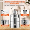 image:imageVEVOR Alcohol Still 132Gal50L Alcohol Distiller Stainless Steel Distillery Kit for Alcohol With Copper Tube amp Pump Home Brewing Kit Buildin Thermometer for DIY Whisky Wine BrandySilver