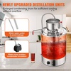 image:imageVEVOR Alcohol Still 132Gal50L Alcohol Distiller Stainless Steel Distillery Kit for Alcohol With Copper Tube amp Pump Home Brewing Kit Buildin Thermometer for DIY Whisky Wine BrandySilver