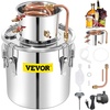 image:imageVEVOR Alcohol Still 132Gal50L Alcohol Distiller Stainless Steel Distillery Kit for Alcohol With Copper Tube amp Pump Home Brewing Kit Buildin Thermometer for DIY Whisky Wine BrandySilver