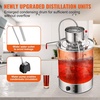 image:imageVEVOR Alcohol Still 132Gal50L Alcohol Distiller Stainless Steel Distillery Kit for Alcohol With Copper Tube amp Pump Home Brewing Kit Buildin Thermometer for DIY Whisky Wine BrandySilver