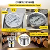 image:imageVEVOR Alcohol Still 3 Gallon Stainless Steel Alcohol Distiller with Copper Tube amp Buildin Thermometer amp Water Pump Double Thumper Keg Home Brewing Kit for DIY Whiskey Wine Brandy3Gal