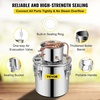 image:imageVEVOR Alcohol Still 3Gal12L Alcohol Distiller Stainless Steel Distillery Kit for Alcohol With Copper Tube Home Brewing Kit Buildin Thermometer for DIY Whisky Wine Brandy3Gal