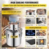 image:imageVEVOR Alcohol Still 3Gal12L Alcohol Distiller Stainless Steel Distillery Kit for Alcohol With Copper Tube Home Brewing Kit Buildin Thermometer for DIY Whisky Wine Brandy5Gal