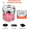 image:imageVEVOR Alcohol Still 8 Gal  30 L Stainless Steel Water Alcohol Distiller with Copper Coil Home Brewing Refining Fermentation Kit with Thermometer for Wine Whisky Brandy Silver8Gal
