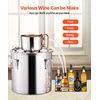 image:imageVEVOR Alcohol Still 8 Gal  30 L Stainless Steel Water Alcohol Distiller with Copper Coil Home Brewing Refining Fermentation Kit with Thermometer for Wine Whisky Brandy Silver8Gal