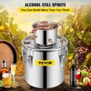 image:imageVEVOR Alcohol Still 8Gal30L Alcohol Distiller Stainless Steel Distillery Kit for Alcohol With Copper Tube amp Pump Home Brewing Kit Buildin Thermometer for DIY Whisky Wine Brandy