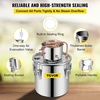 image:imageVEVOR Alcohol Still 8Gal30L Alcohol Distiller Stainless Steel Distillery Kit for Alcohol With Copper Tube amp Pump Home Brewing Kit Buildin Thermometer for DIY Whisky Wine Brandy