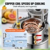 image:imageVEVOR Alcohol Still with Thumper Keg 132Gal  50L Alcohol Distiller Distillery Kit for Alcohol with Copper Tube Buildin Thermometer amp Water Pump for Wine Whisky Brandy