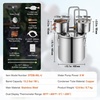 image:imageVEVOR Alcohol Still with Thumper Keg 132Gal  50L Alcohol Distiller Distillery Kit for Alcohol with Copper Tube Buildin Thermometer amp Water Pump for Wine Whisky Brandy