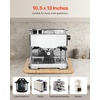 image:imageVEVOR Appliance Slider Large 16 x 12inch Rolling Sliding Tray with Rubber Wheels amp Hollow Handle Easy to Clean Appliance Rolling Tray for Coffee Maker Kitchen Countertop Natural WoodNatural Wood