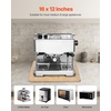 image:imageVEVOR Appliance Slider Large 16 x 12inch Rolling Sliding Tray with Rubber Wheels amp Hollow Handle Easy to Clean Appliance Rolling Tray for Coffee Maker Kitchen Countertop Natural WoodNatural Wood