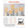 image:imageVEVOR Appliance Slider Large 16 x 12inch Rolling Sliding Tray with Rubber Wheels amp Hollow Handle Easy to Clean Appliance Rolling Tray for Coffee Maker Kitchen Countertop Natural WoodNatural Wood