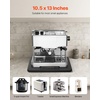 image:imageVEVOR Appliance Slider Large 16 x 12inch Rolling Sliding Tray with Rubber Wheels amp Hollow Handle Easy to Clean Appliance Rolling Tray for Coffee Maker Kitchen Countertop Natural WoodBlack