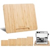 image:imageVEVOR Appliance Slider Large 16 x 12inch Rolling Sliding Tray with Rubber Wheels amp Hollow Handle Easy to Clean Appliance Rolling Tray for Coffee Maker Kitchen Countertop Natural WoodNatural Wood
