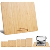image:imageVEVOR Appliance Slider Large 16 x 12inch Rolling Sliding Tray with Rubber Wheels amp Hollow Handle Easy to Clean Appliance Rolling Tray for Coffee Maker Kitchen Countertop Natural WoodNatural Wood