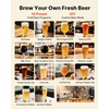 image:imageVEVOR Automatic Home Beer Brewer 343 Gal AllinOne Home Brew Machine 1500W Power Electric Beer Maker Machine with Mash Boil Device 304 Stainless Steel Inner Tank Auto Temp amp Pressure Control