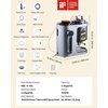 image:imageVEVOR Automatic Home Beer Brewer 343 Gal AllinOne Home Brew Machine 1500W Power Electric Beer Maker Machine with Mash Boil Device 304 Stainless Steel Inner Tank Auto Temp amp Pressure Control