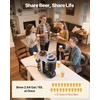 image:imageVEVOR Automatic Home Beer Brewer 343 Gal AllinOne Home Brew Machine 1500W Power Electric Beer Maker Machine with Mash Boil Device 304 Stainless Steel Inner Tank Auto Temp amp Pressure Control