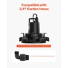 image:imageVEVOR Automatic Pool Cover Pump 12 HP 1600 GPH 120V Submersible Swimming Pool Cover Pump with 25 ft Power Cord 25 ft Max Head Lift Water Removal and Transfer Pump for Pool Draining Hot Tubs12 HP 1600 GPH