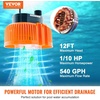 image:imageVEVOR Automatic Pool Cover Pump 12 HP 1600 GPH 120V Submersible Swimming Pool Cover Pump with 25 ft Power Cord 25 ft Max Head Lift Water Removal and Transfer Pump for Pool Draining Hot Tubs110 HP 540 GPH