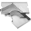 image:imageVEVOR Beer Drip Tray 304 Stainless Steel Kegerator Drip Trays with 4 NonSlip Rubber Pads and Detachable Cover HeatCold Resistant Beer Tower Drip Pan for Bar Restaurant Coffee Shop HomeU drip tray