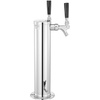 image:imageVEVOR Beer Drip Tray 304 Stainless Steel Kegerator Drip Trays with 4 NonSlip Rubber Pads and Detachable Cover HeatCold Resistant Beer Tower Drip Pan for Bar Restaurant Coffee Shop HomeDual Faucets Beer Tower