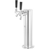 image:imageVEVOR Beer Drip Tray 304 Stainless Steel Kegerator Drip Trays with 4 NonSlip Rubber Pads and Detachable Cover HeatCold Resistant Beer Tower Drip Pan for Bar Restaurant Coffee Shop HomeDual Faucets Beer Tower