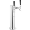 image:imageVEVOR Beer Drip Tray 304 Stainless Steel Kegerator Drip Trays with 4 NonSlip Rubber Pads and Detachable Cover HeatCold Resistant Beer Tower Drip Pan for Bar Restaurant Coffee Shop HomeDual Faucets Beer Tower