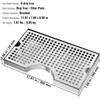 image:imageVEVOR Beer Drip Tray 304 Stainless Steel Kegerator Drip Trays with 4 NonSlip Rubber Pads and Detachable Cover HeatCold Resistant Beer Tower Drip Pan for Bar Restaurant Coffee Shop HomeU drip tray
