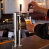 image:imageVEVOR Beer Drip Tray 304 Stainless Steel Kegerator Drip Trays with 4 NonSlip Rubber Pads and Detachable Cover HeatCold Resistant Beer Tower Drip Pan for Bar Restaurant Coffee Shop HomeDual Faucets Beer Tower