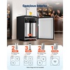 image:imageVEVOR Beer Kegerator Dual Tap Draft Beer Dispenser Full Size Keg Refrigerator With Shelf CO2 TankNo Gas Drip Tray amp Rail 23F 824F Temperature Control 162L SilverSilver