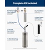 image:imageVEVOR Beer Kegerator Dual Tap Draft Beer Dispenser Full Size Keg Refrigerator With Shelf CO2 TankNo Gas Drip Tray amp Rail 23F 824F Temperature Control 162L SilverSilver